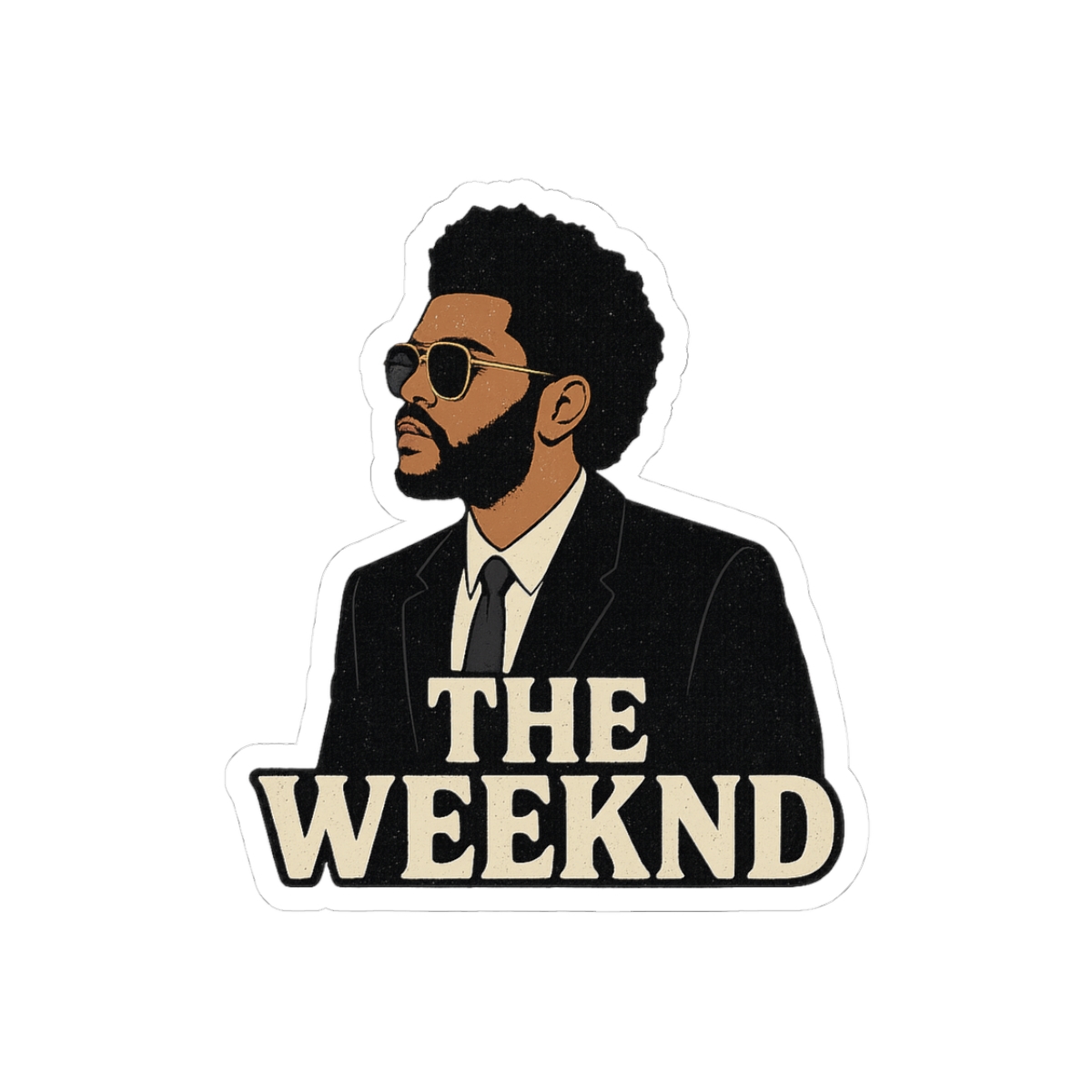 The Weeknd Bold Artist Sticker - Official stickers merchandise