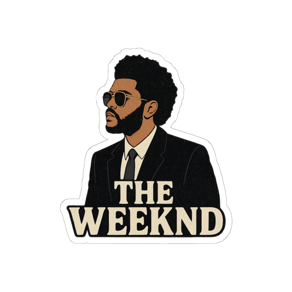 The Weeknd Bold Artist Sticker | Vinyl Decal - The Weeknd official Stickers merch
