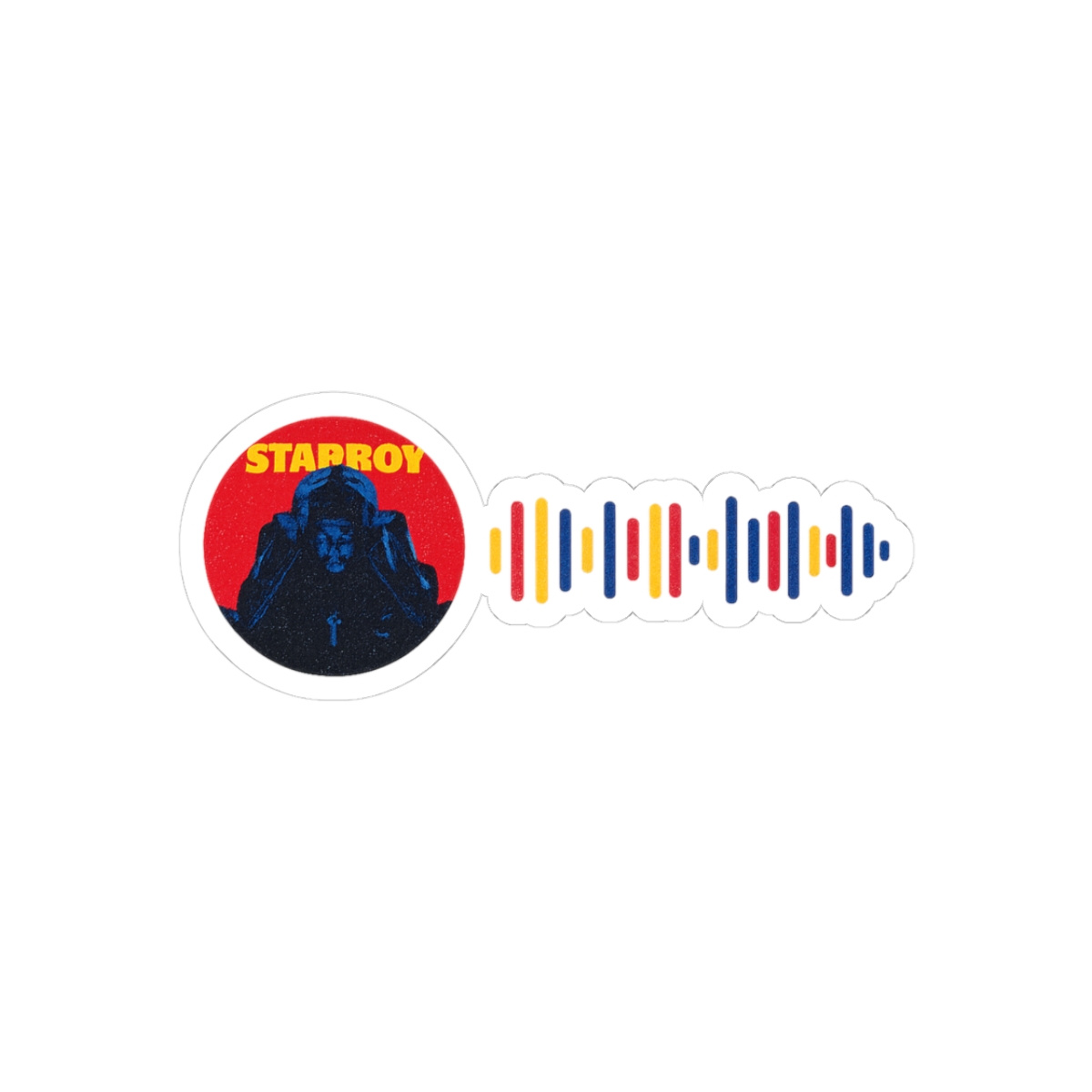 Starboy Spotify Code Sleek Music Sticker - Official stickers merchandise