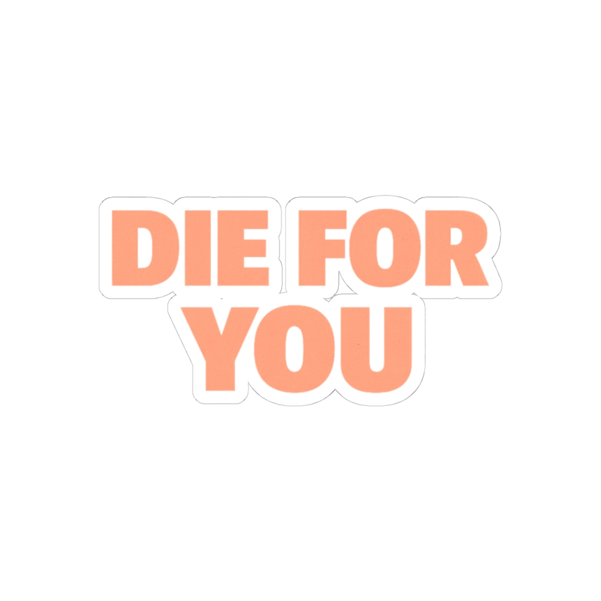 The Weeknd Die For You Sticker | Bold Vinyl Decal - alternate angle 2, merchandise