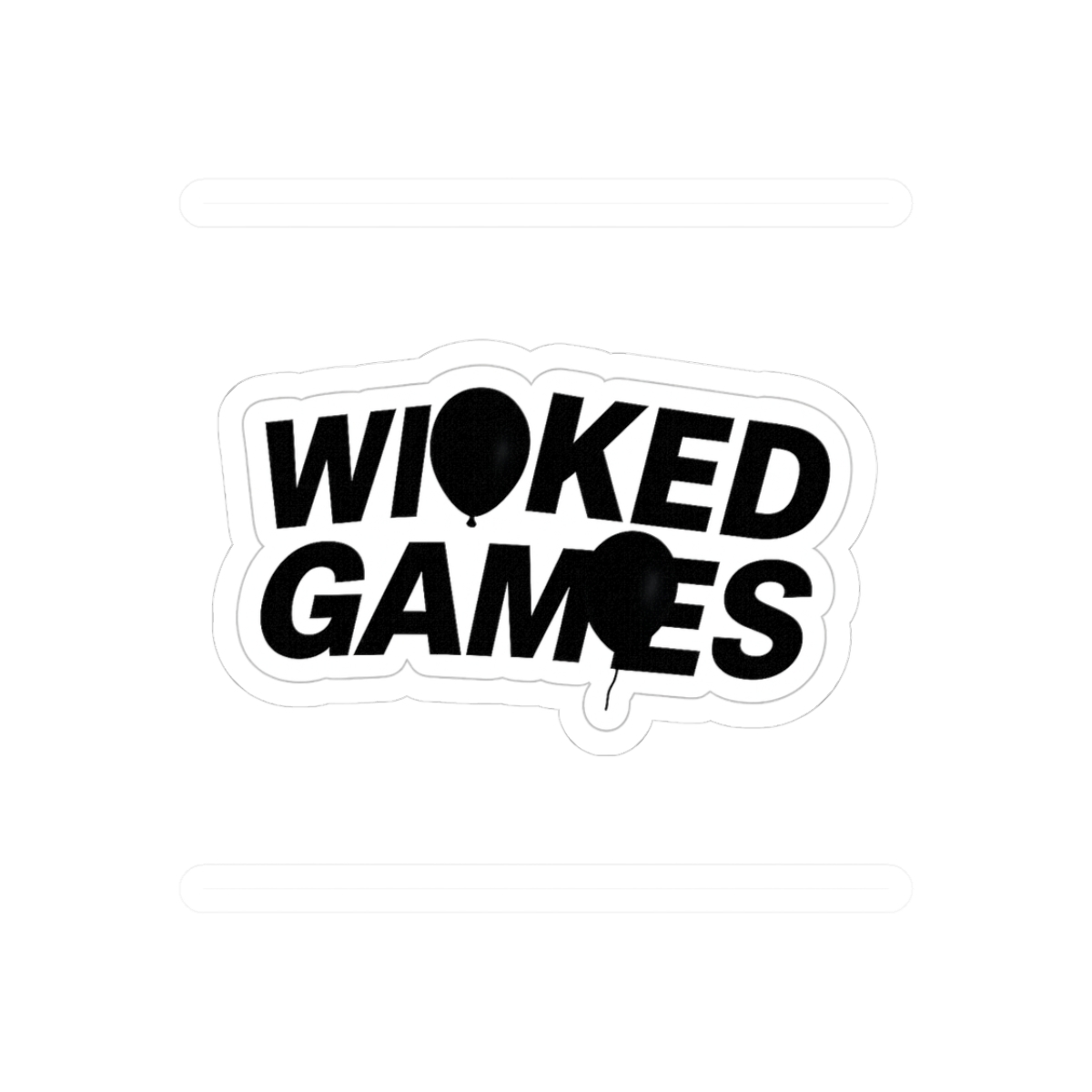 Wicked Games Lyrics The Weeknd Sticker - Official stickers merchandise
