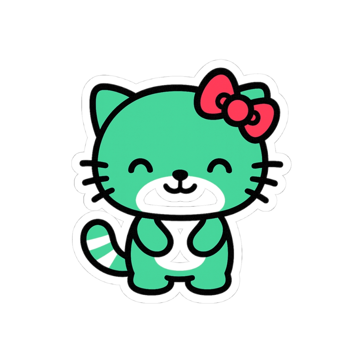 Oxcy Kitty Adorable Cute Vinyl Sticker Decal - Official stickers merchandise