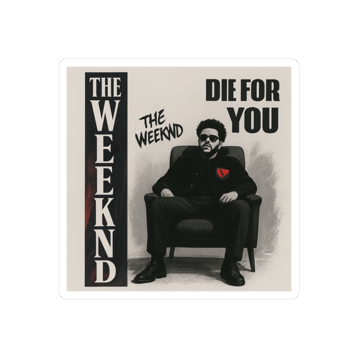 The Weeknd Musician Tour Sticker - Official stickers merchandise