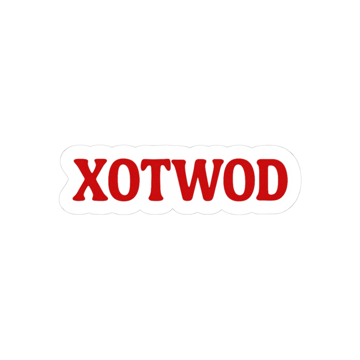 Xotwod Red Sticker - Official stickers merchandise