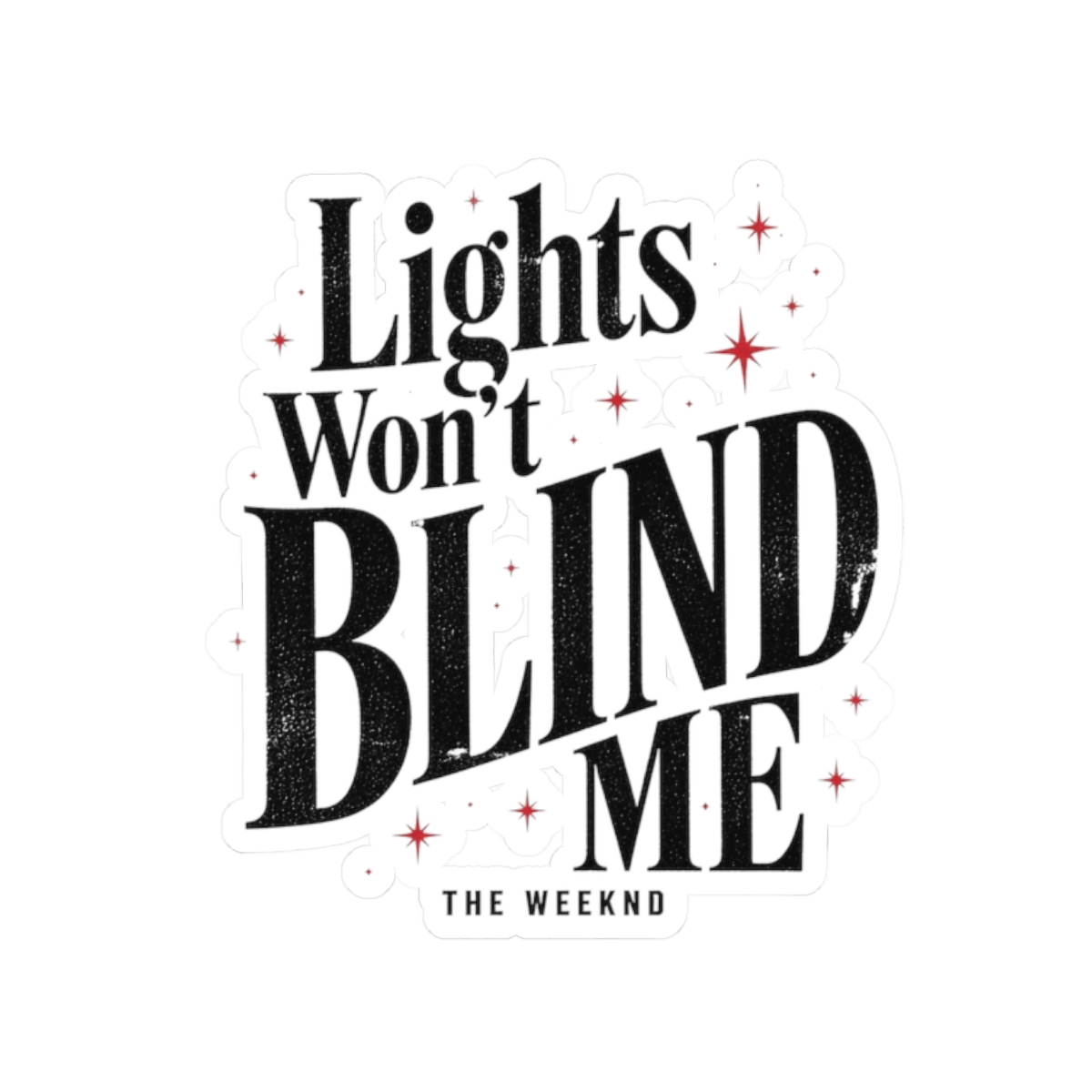 The Weeknd "Lights Won" Sticker - Official stickers merchandise
