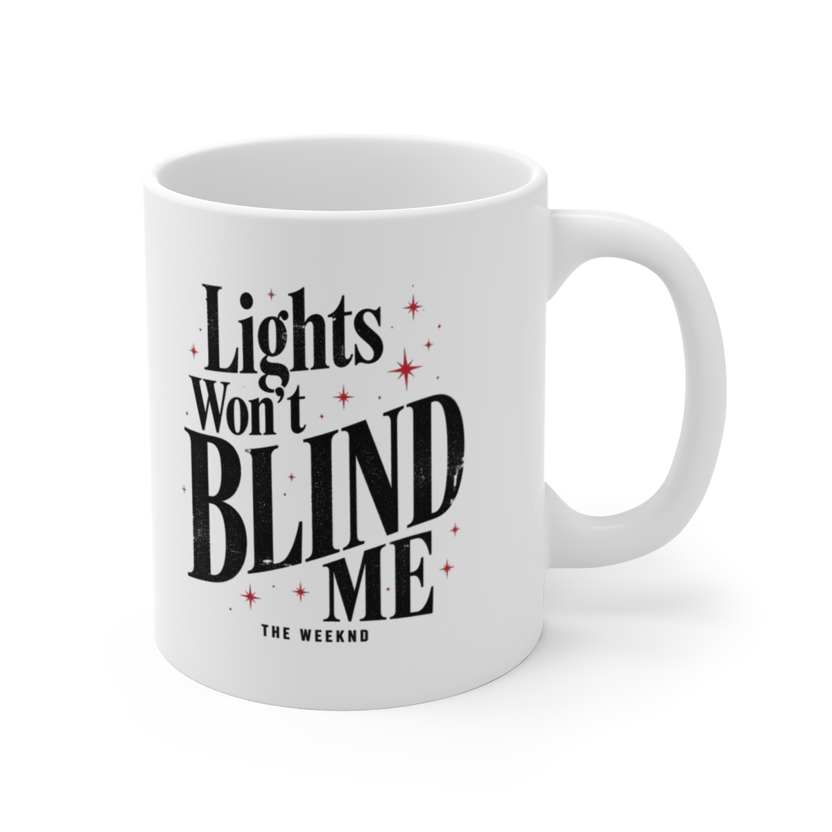 The Weeknd "Lights Won" White Mug - Official mugs merchandise